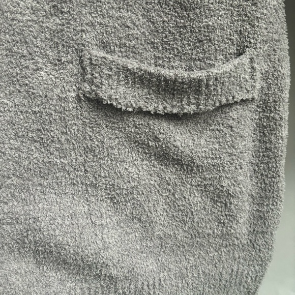 Barefoot Dreams Cali Cozychic Knit Open Front Long Cardigan Gray Size Medium - Picture 7 of 16